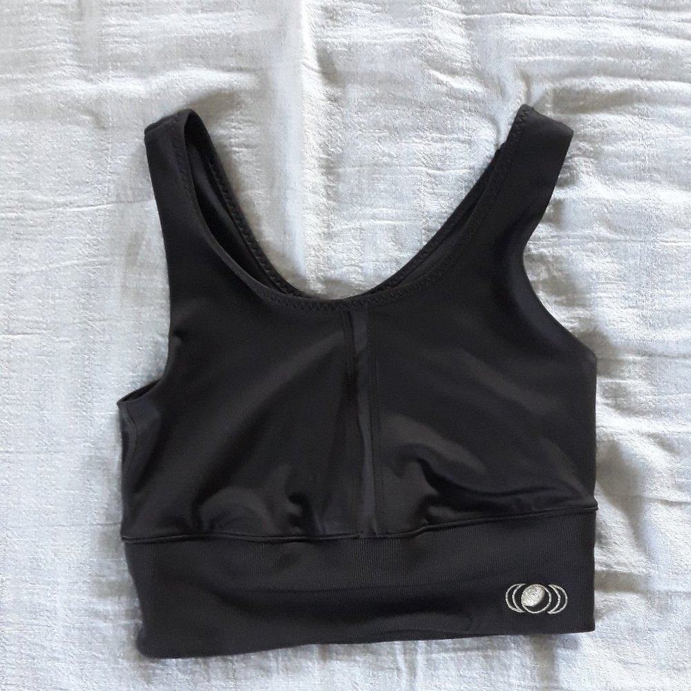 Puma Brown and Gold Sports Top, Small